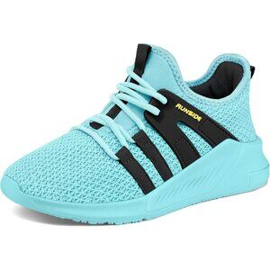 👑Girls Running Athletic Aqua Sneakers Lace-up Tennis Comfortable Sport Shoes